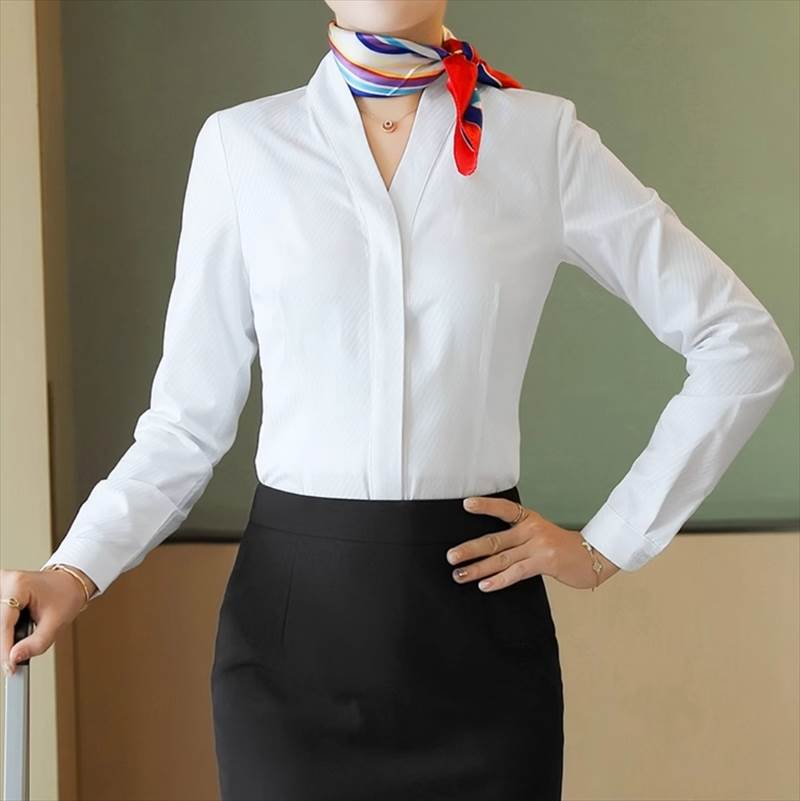 タイトスカート スカーフ セットアップ ミニ 襟なし トップス Vネック ノーカラ 長袖 スカート ミニスカート シャツ レディース