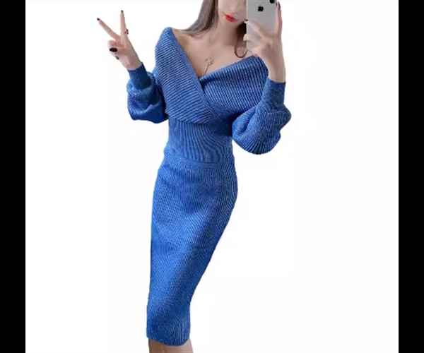 プルオーバー ツーピース 上下セット セーター ニット トップス レディース セットアップ スカート ニットスカー タイトスカート(4.0)