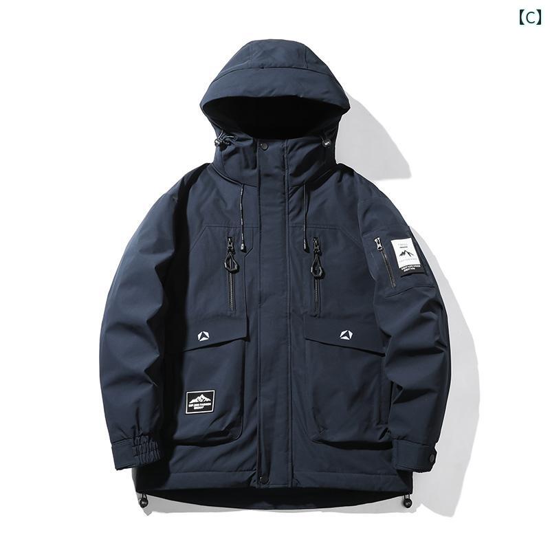 アメリカン 厚手 大きいサイズ モテ アウトドア 紳士服 暖かい ダウン ジャケット 秋冬 ファッション 服 メンズ 男