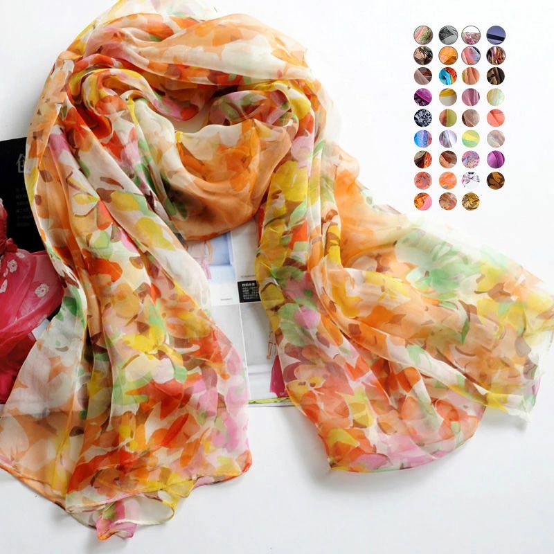 レディース 絹 大判スカーフ 夏用 冷房対策 紫外線 日焼け おしゃれ ストール シルクスカーフ 大判 秋..