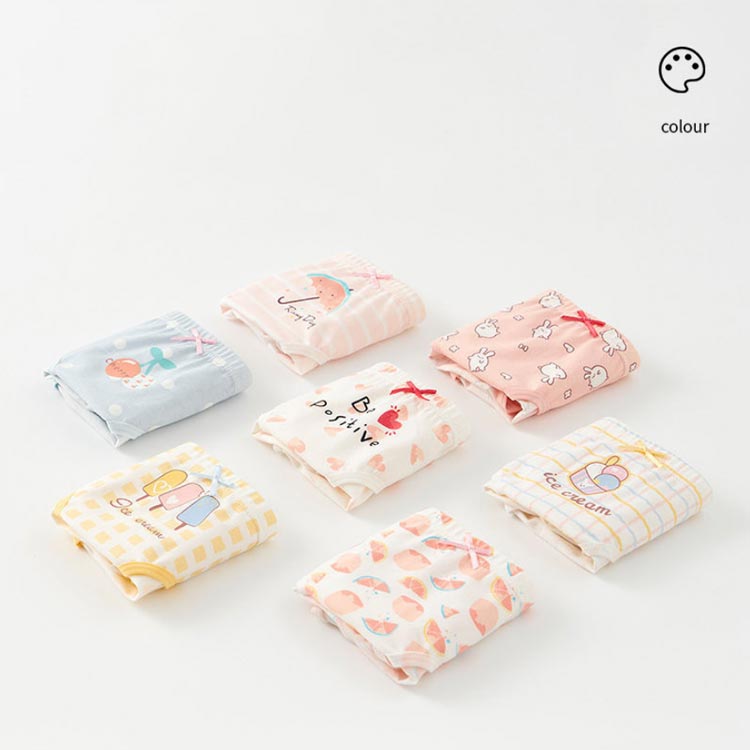 4枚組 下着 おしゃれ 肌着 やわらか 保育園 インナーパンツ やわらか ガールズ 女の子 シンプル パンツ 【送料無料】キッズ 2