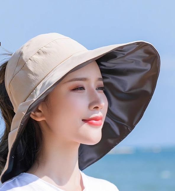 キャップ カジュアル ツバ広め 黄 青 黒 シンプル レジャー春夏 20代 30代 UV対策 レディース ハット 日よけ 女性用 調節可能 普