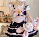 OP ロリータ 日常服ゴスロリワンピース人形師 ワインカート少女ワンピ o レディースフリルレース Lolita jsk ロリィタ コスプレ