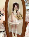 Lolita ロリータ OP ロリィタ ワインカート少女ワンピ コスプレ レディースフリルレース jsk 日常服ゴスロリワンピース人形師 o