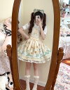 ロリータ ロリィタ レディースフリルレース OP jsk コスプレ ワインカート少女ワンピ Lolita o 日常服ゴスロリワンピース人形師