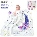 月齢フォトシート 全18種 ハーフバースデー 寝相 バー ブランケット おしゃれ 数字 お昼寝アート 誕生日 全18種 おくるみ グッズ