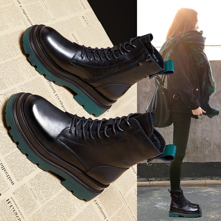 カジュアル 秋冬 マーティンブーツ ブーツ a3614 レザーブーツ. 厚底ブーツ レディースシューズ.