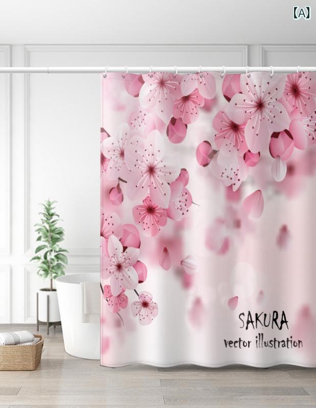 増粘 カビ 防止 バス センド ドア シャワー カーテン リング ルーム パーティション