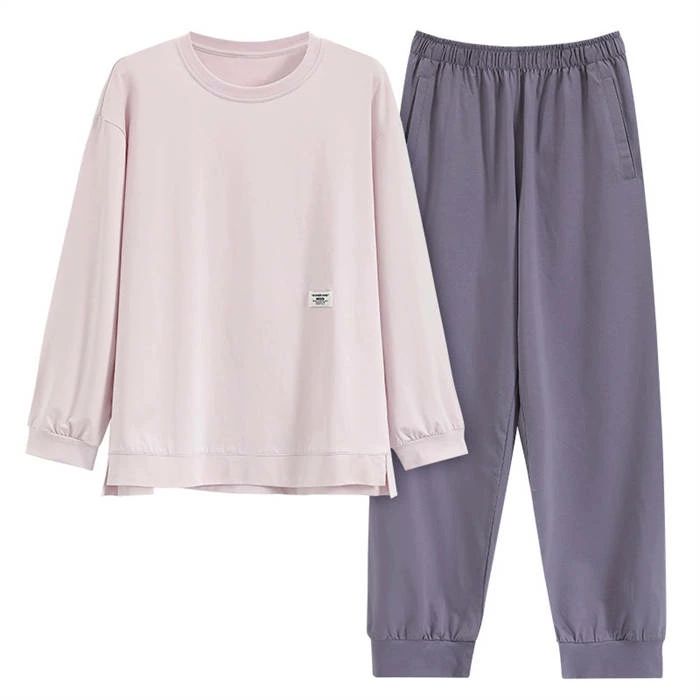 可愛い 上下セット レディース パジャマ コットン100% ロングパンツ セットアップ ...