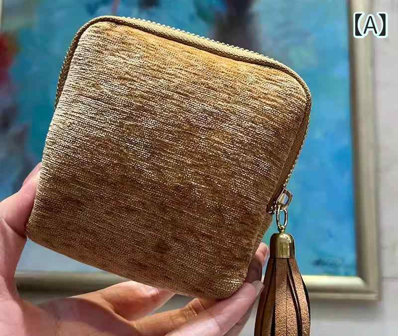 ギフト ファスナー付き ジュエリーポーチ ジュエリーケース 旅行用 ピアス 携帯用 じゃばら リング収納..