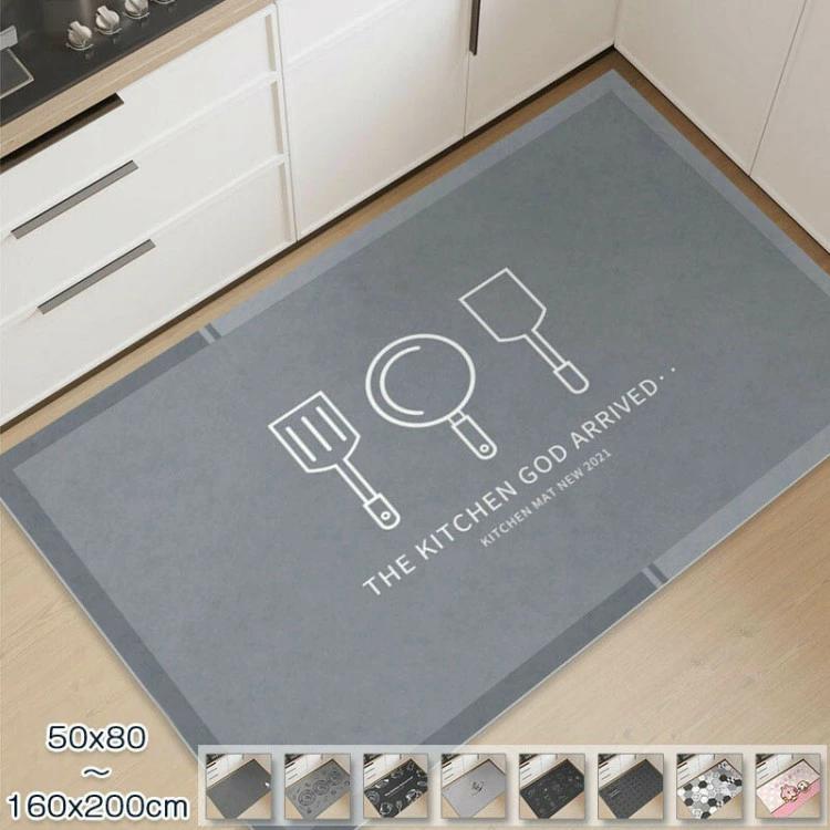 衝撃吸収 50x80cm オールシーズン 洗える マット 防水防油 台所マット 180 おしゃれ 速乾 高級感 夏 キッチン 冬 キッチ 拭ける