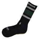 CHROME HEARTSClassic Stripe Socks - Black / Gree