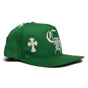 CHROME HEARTSCH GREEN HATクロムハーツロゴ レザーパッチ グリーン ハット キャップ CAP