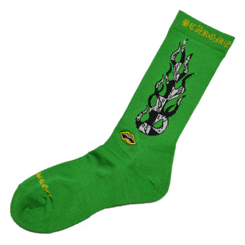 CHROME HEARTSMATTY BOY BRAIN Socks / Greenクロ