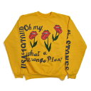 Cactus Plant Flea Market Rolling Stones No Filter Tour Sweatshirt Goldカクタス プラント フリー マーケット ローリング・ストーンズ 限定コラボ ゴールド クルーネック スエット トレーナー