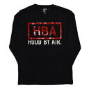 HOOD BY AIRRAGE T-SHIRT L/SHBA フード・バイ・エアロゴ Long Tシャツ ロング Tee ブラック