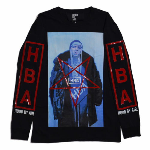 HOOD BY AIRPURGATORY T-SHIRT L/SHBA フード・バイ・エアロゴ Long Tシャツ ロング Tee ブラック