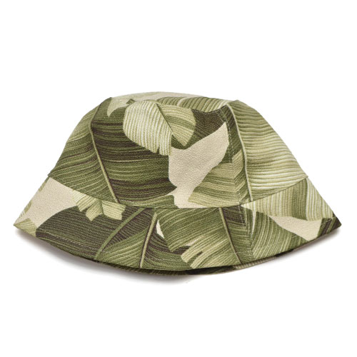 Jungle Gurl Kona Bucket Hat CREAM BANANA LEAFジャングルガール ブラック バナナリーフ ハット