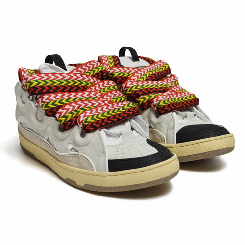 LANVIN PARISLEATHER CURB SNEAKERS / WHITEランバン パリレザー カーブ スニーカー ブラック