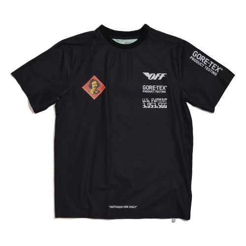 Off-WhiteGORETEX S/S TEE BLACK WHITEオフホワイト ゴアテックス T-Shirt Tシャツ