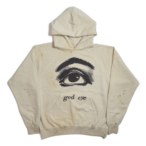 SAINT MxxxxxxGOD EYE RAGLAN HOODIE / GREYゴッド アイ グレー スエット パーカ 神の眼SAINT MICHAEL セント マイケル