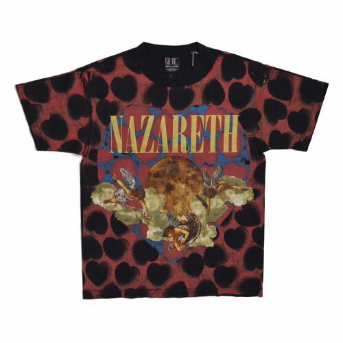 SAINT MxxxxxxNAZARETH SS T-SHIRTナザレス ハート ブラック Tシャツ TeeSAINT MICHAEL セントマイケル