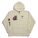 Travis ScottCACTUS TRAILS HALF-ZIP SHERPA HOODIEトラヴィス スコット ハーフジップ シェルパ フード パーカCACTUS JACK カクタスジャック