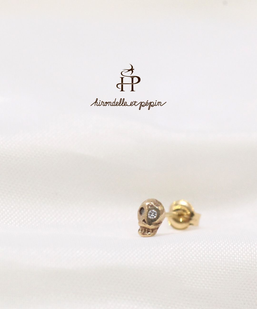 イロンデール エペパン hirondelle et pepin ピアス k18 h-p-8-2-15