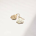 mnoi(ムノイ) / brass earrrings ピアス / イヤリング - rose レディース アクセサリー 真鍮製 日本製 受注生産 ハンドメイド