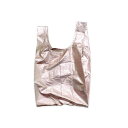 BAGGU バグー エコバッグ BABY メタリック ピンク ゴールド ショッピング マルシェ バッグ コンビニ バグゥ 正規品 プチ お祝い ポイント 消化 買いまわり 入園準備 新生活 サブバッグ ベビー 雑貨 プレゼント 100% リサイクル ナイロン バグゥ