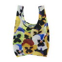 BAGGU バグー エコバッグ スタンダード Pansy<Julia Heuer> 100%リサイクルナイロン STANDARD 大容量 2025年 新色 柄 大きいサイズ 洗濯可能 折り畳み コンパクト 軽量 ミニ コンビニ レジ袋型 入園 入学 準備 サブバッグ 新生活 正規品 プチ お祝い(4)