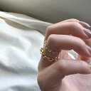 BYOKA ビョーカ GR2403 G.FACET CHAIN RING チェーン リング ゴールド 指輪 ニュアンス ファッション 20代 30代 40代 50代 おしゃれ 人気 シンプル