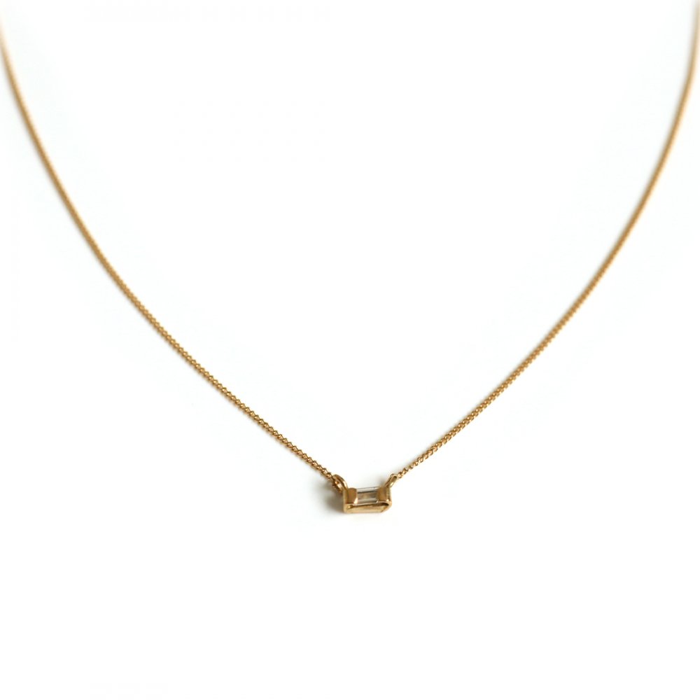 ＼セール／ イロンデール エペパン hirondelle et pepin ネックレス k18 hn-10w-283 バゲットダイヤネックレス レディース ギフト アクセサリー ジュエリー 20代 30代 40代 50代 プレゼント
