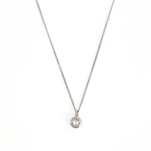 Pink - イロンデール エペパン hirondelle et pepin ネックレス pt900 pn-31 ローズカットダイヤ ふくりん ネックレス レディース ギフト アクセサリー ジュエリー 20代 30代 40代 50代 プレゼント