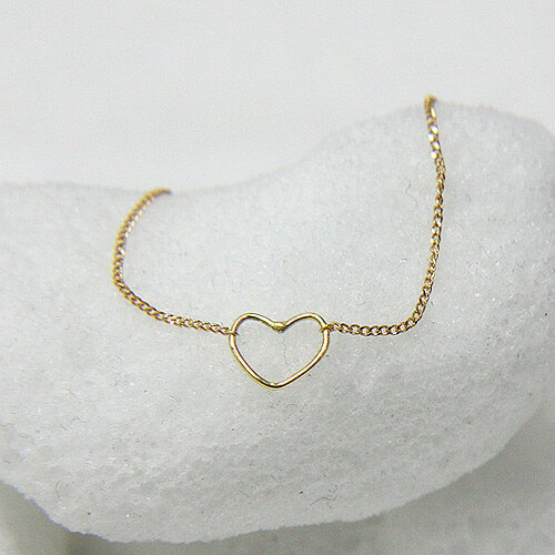 イロンデール エペパン hirondelle et pepin ブレスレット バングル k18 hv-9-2-104 ワイヤー ハート レディース 華奢 チェー...