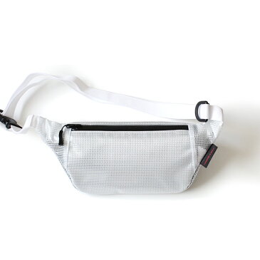 \24時間限定!店内全品ポイント5倍/bagjack / Hipbag - Tarpaulin Tranparent Check White メンズ バッグ 白 メッセンジャーバッグ バッグジャック ヒップバッグ クリアターポリン あす楽 送料無料