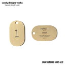 CANDY DESIGN WORKS (キャンディーデザインワークス) / Lunar Calendar Plate Key Tag CK-14 ルナーカレンダープレートキータグ - Brass×Black ブラス×ブラック ナンバー 誕生月 太陽暦 数字 プレート キーホルダー あす楽 即日発送 即納 プレゼント ポイント 消化