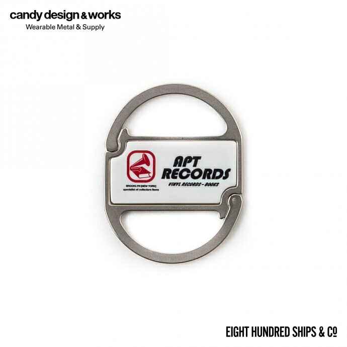 ＼ 楽天 スーパー セール 開催中 ／CANDY DESIGN & WORKS (キャンディーデザインワークス) / Apt Records CK-17ADS-AR クリップキーリング キーホルダー あす楽 即日発送 即納 プチギフト お祝い 贈り物 ポイント 消化 買いまわり プレゼント 母の日