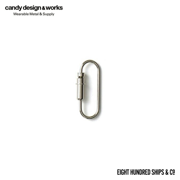 CANDY DESIGN & WORKS (キャンディーデザインワークス) / Bullet Carabiner CHW-13 カラビナキーリング - Nickel-Plated キーホルダー カラビナ あす楽 即日発送 即納 プチギフト お祝い 贈り物 ポイント 消化 買いまわり プレゼント 母の日