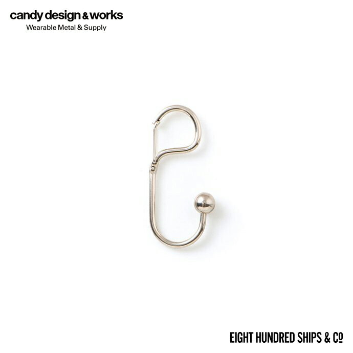 CANDY DESIGN & WORKS (キャンディーデザインワークス) / Quincy CK-23C カラビナキーリング - Nickel キーホルダー カラビナ あす楽 即日発送 即納 プチギフト お祝い 贈り物 ポイント 消化 買いまわり プレゼント 母の日