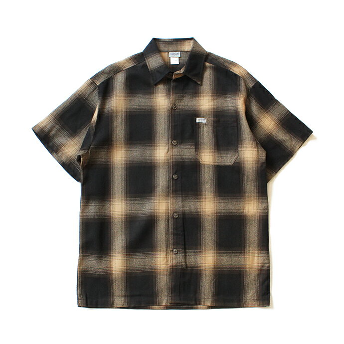 CalTop（キャルトップ） / 2000 オンブレチェック S/Sシャツ - Brown/Khaki