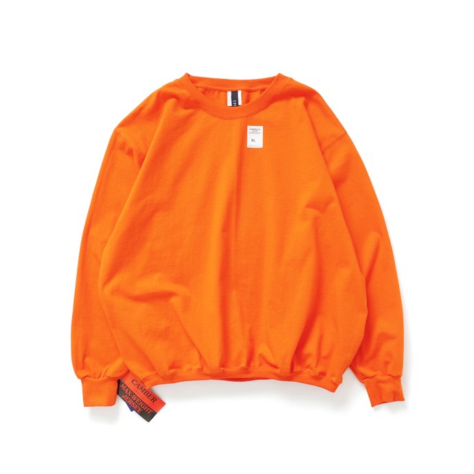 楽天ジュエリー／ファッション　EHSSMOKE T ONE / CAMBER 8oz MAX-WEIGHT COTTON #305R SWEATSHIRT - Orange オレンジ