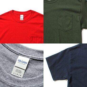 送料無料 レディース メンズ 男女兼用 おしゃれ トップス 大きいサイズ カジュアル GILDAN / 2300 6.0oz Ultra Cotton Short Sleeve Pocket T-Shirt ギルダン ウルトラコットン半袖ポケットTシャツ - 全15色