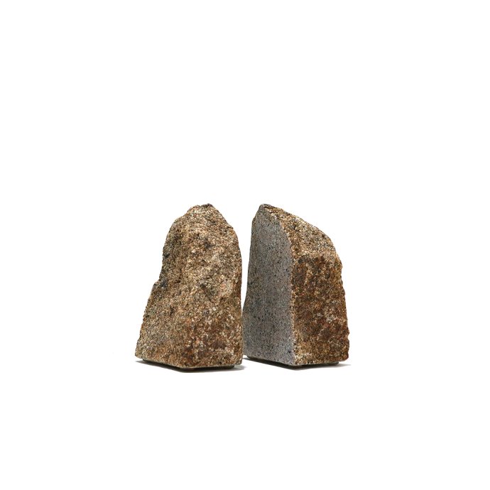 AJI PROJECT / ブックエンド ROCK END S - サビ ロックエンド 庵治石 自然石 インテリア 雑貨 置物 ブ..