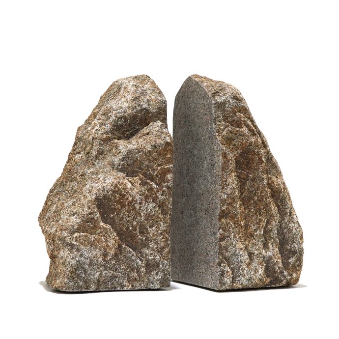 AJI PROJECT / ブックエンド ROCK END XL - サビ ロックエンド 庵治石 自然石 インテリア 雑貨 置物 ブ..