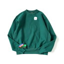 キャンバー トレーナー メンズ CAMBER / Cross-Knit Crew Neck Sweatshirt #234 - Dark Green キャンバー クロスニット クルーネック スウェット ダークグリーン Made in USA アメリカ製 12オンス