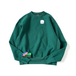 ＼ 最大1万円 割引クーポン 配布中 ／ CAMBER / Cross-Knit Crew Neck Sweatshirt #234 - Dark Green キャンバー クロスニット クルーネック スウェット ダークグリーン Made in USA アメリカ製 12オンス