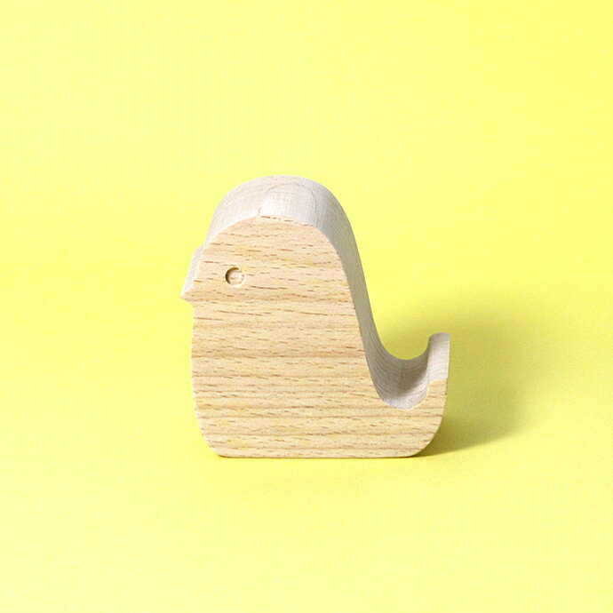 KIKKERLAND（キッカーランド）Beechwood Phone Stand - Bird ビーチウッドフォンスタンド バード プチギフト お祝い 贈り物 ポイント 消化 買いまわり スマホ スタンド 携帯 電話 テレワーク リモート ワーク web会議 オフィス 自宅 人気 おしゃれ プレゼント 母の日