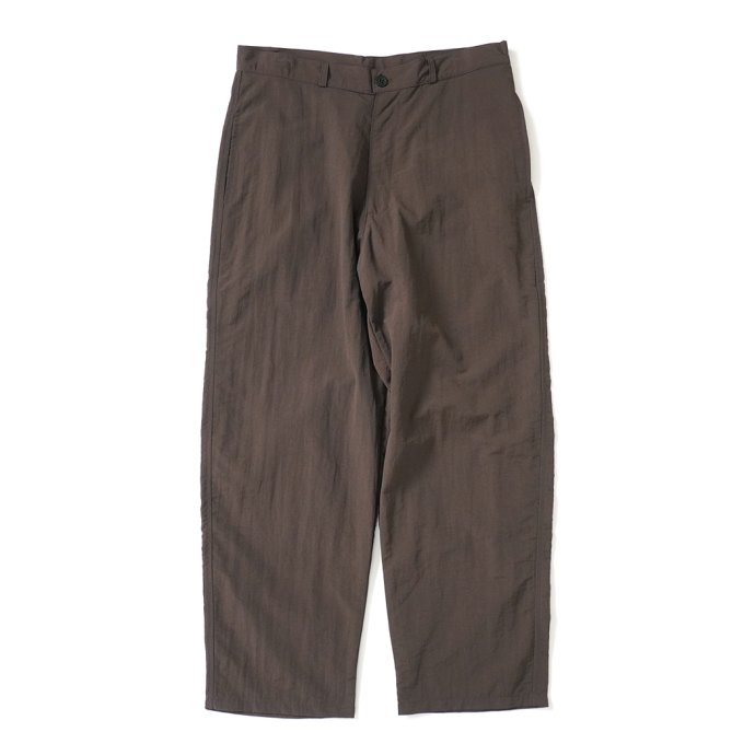 SMOKE T ONE / SHELLED NYLON TROUSERS - Brown ナイロントラウザーズ ブラウン