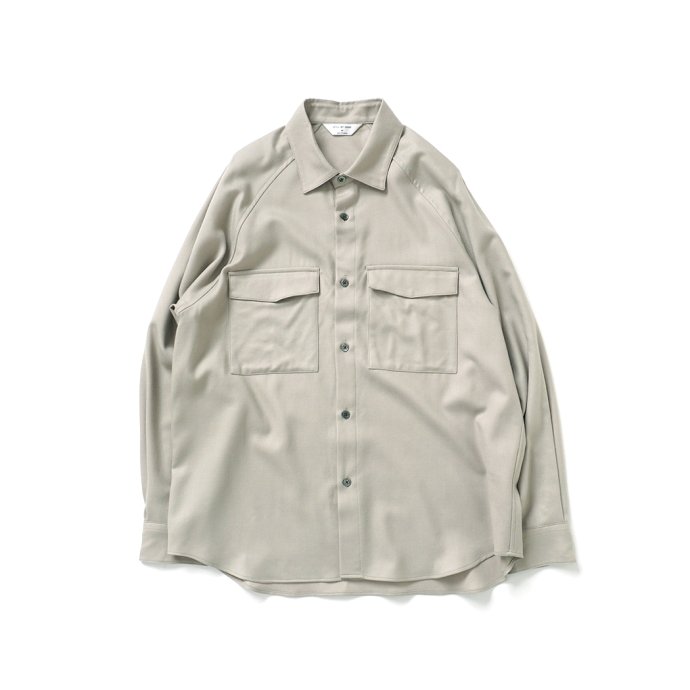 STILL BY HAND スティル バイ ハンド SH01224 ウールビエラ シャツジャケット - Light Beige ライトベージュ 送料無料 買い回り 買い周り 買いまわり ポイント消化 あす楽 即日発送 即納